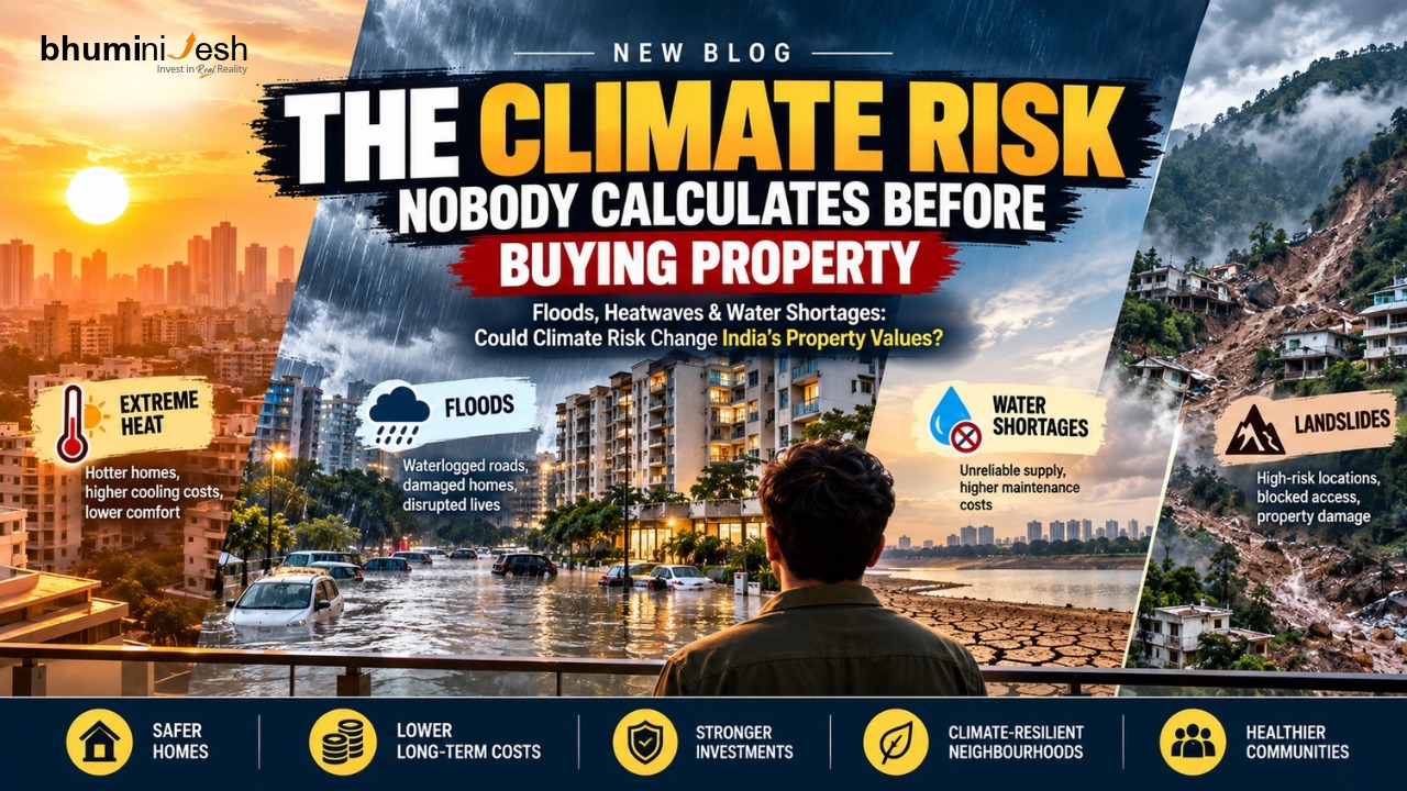 Climate risk before buying property in India: extreme heat, floods, water shortages and landslides